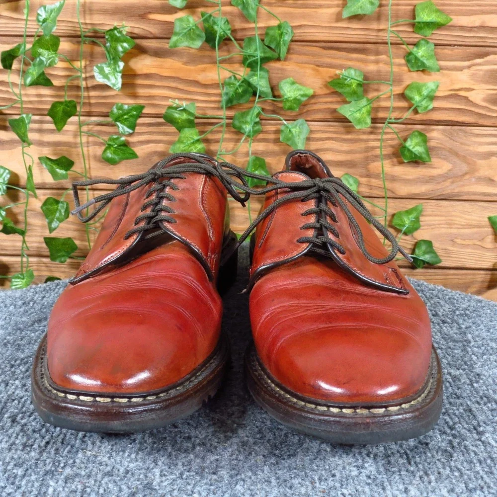 Allen Edmonds Badlands Mens‎ Derby Shoes Size 11 D Casual Comfort Brown Leather